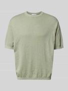 SELECTED HOMME Regular Fit Strickshirt aus Baumwoll-Leinen-Mix Modell ...