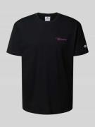CHAMPION T-Shirt mit Logo-Badge in BLACK, Größe L
