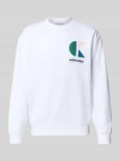 Calvin Klein Jeans Sweatshirt mit Label-Print in Weiss, Größe XL