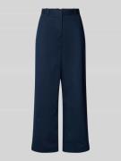 Tommy Hilfiger Weite Hose aus Baumwoll-Lyocell-Mix in Marine, Größe 34
