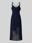 V.M. Cocktailkleid mit Herz-Ausschnitt in Marine, Größe 32