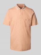 RAGMAN Regular Fit Poloshirt mit Brusttasche in Orange, Größe L