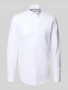 Jake*s Slim Fit Businesshemd mit extra langem Arm in Weiss, Größe 39/4...