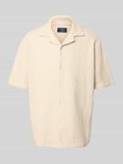 MCNEAL Freizeithemd mit Reverskragen in Sand, Größe XXL