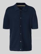 Christian Berg Men Regular Fit Poloshirt mit durchgehender Knopfleiste...