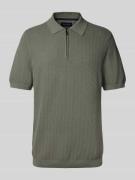 Christian Berg Men Regular Fit Poloshirt mit kurzem Reißverschluss in ...