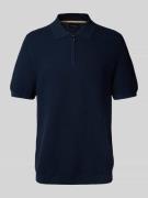 Christian Berg Men Regular Fit Poloshirt mit kurzem Reißverschluss in ...