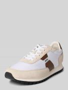 BOSS Low Top Sneaker mit Lederdetails in Weiss, Größe 40