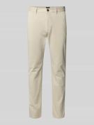 BOSS Orange Slim Fit Chino aus Baumwoll-Mix in Beige, Größe 32/32