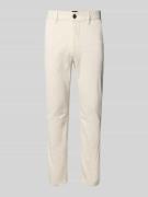 BOSS Orange Slim Fit Chino aus Baumwoll-Mix in Kitt, Größe 31/32