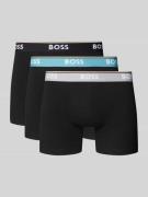 BOSS Regular Fit Trunks aus Baumwoll-Mix im 3er-Pack in Blau, Größe M
