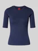 HUGO T-Shirt mit Rundhalsausschnitt Modell 'Darnelia' in Marine, Größe...