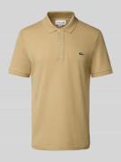 Lacoste Slim Fit Poloshirt aus reiner Baumwolle in Beige, Größe XS