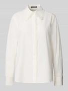 Luisa Cerano Regular Fit Bluse mit Häkelspitze in Offwhite, Größe 40
