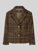 Luisa Cerano Regular Fit Blazer mit Fransen in Camel, Größe 38