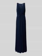 Adrianna Papell Abendkleid mit Raffungen und V-Ausschnitt in Marine, G...