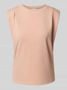 Jake*s Collection Regular Fit T-Shirt mit Kappärmeln in Lachs, Größe M