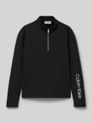 Calvin Klein Jeans Sweatshirt mit Label-Stitching in Black, Größe 176
