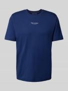 Marc O'Polo Regular Fit T-Shirt aus reiner Baumwolle in Royal, Größe L