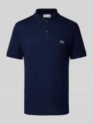 Lacoste Slim Fit Poloshirt aus reiner Baumwolle in Marine, Größe XXL