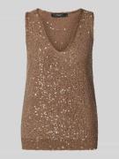 Weekend Max Mara Stricktop mit V-Ausschnitt Modell 'ACAICI' in Hellbra...