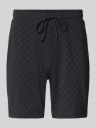 JOOP! Collection Sweatshorts mit elastischem Bund und Kordelzug in BLA...