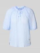 ZABAIONE Regular Fit Bluse mit 1/2-Arm Modell 'El44vi' in Hellblau, Gr...