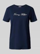 Tommy Hilfiger Regular Fit T-Shirt aus reiner Baumwolle in Marine, Grö...