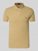 Polo Ralph Lauren Poloshirt mit Label-Stitching in Beige, Größe XXL