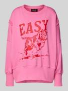 miss goodlife Sweatshirt mit Motiv-Print und Rundhalsausschnitt in Hel...