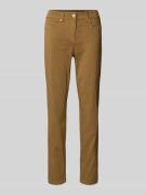 Luisa Cerano Hose mit rückseitigen Teilungsnähten in Camel, Größe 34