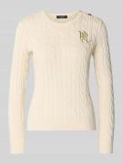 Lauren Ralph Lauren Strickpullover mit Zopfmuster Modell 'MONTIVA' in ...