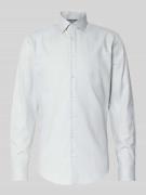 Jake*s Slim Fit Business-Hemd mit Kentkragen in Hellgruen, Größe 41/42