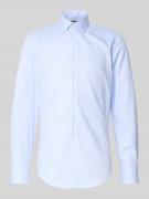 Jake*s Slim Fit Business-Hemd mit Kentkragen in Bleu, Größe 37/38