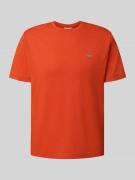 Gant Regular Fit T-Shirt mit Label-Stitching in Orange, Größe L