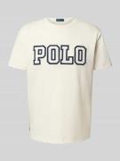 Polo Ralph Lauren Classic Fit T-Shirt mit Label-Stitching in Offwhite,...