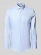 Jake*s Super Slim Fit Business-Hemd mit Kentkragen in Bleu, Größe 41/4...