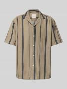 Only & Sons Loose Fit Freizeithemd aus Viskose-Mix in Beige, Größe L