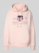 Gant Hoodie mit Label-Stitching Modell 'ARCHIVE SHIELD' in Rosa, Größe...