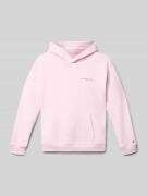 Tommy Hilfiger Teens Hoodie mit Label-Details in Rosa, Größe 128