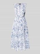 Lauren Ralph Lauren Maxikleid im Stufen-Look Modell 'NARELLA' in Hellb...