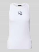 Lauren Ralph Lauren Tanktop mit Label-Stitching Modell 'TONASHA' in We...