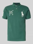 Polo Ralph Lauren Poloshirt mit Label-Stitching in Dunkelgruen, Größe ...