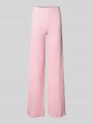 OH APRIL Flared Stoffhose mit elastischem Bund Modell 'Eira' in Hellro...