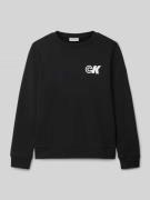 Calvin Klein Jeans Sweatshirt mit Label-Print und Rundhalsausschnitt i...
