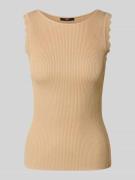 Zero Tanktop in Strick-Optik in Sand, Größe 34