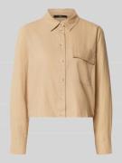 Zero Leinenjacke mit Umlegekragen in Sand, Größe 42