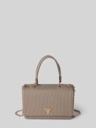 Guess Handtasche in Flecht-Optik Modell 'PHAEDRA' in Taupe, Größe 1