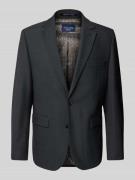 Christian Berg Men 2-Knopf-Sakko aus Woll-Mix in Anthrazit, Größe 25