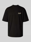 Pegador Oversized T-Shirt mit Label-Print in Black, Größe L